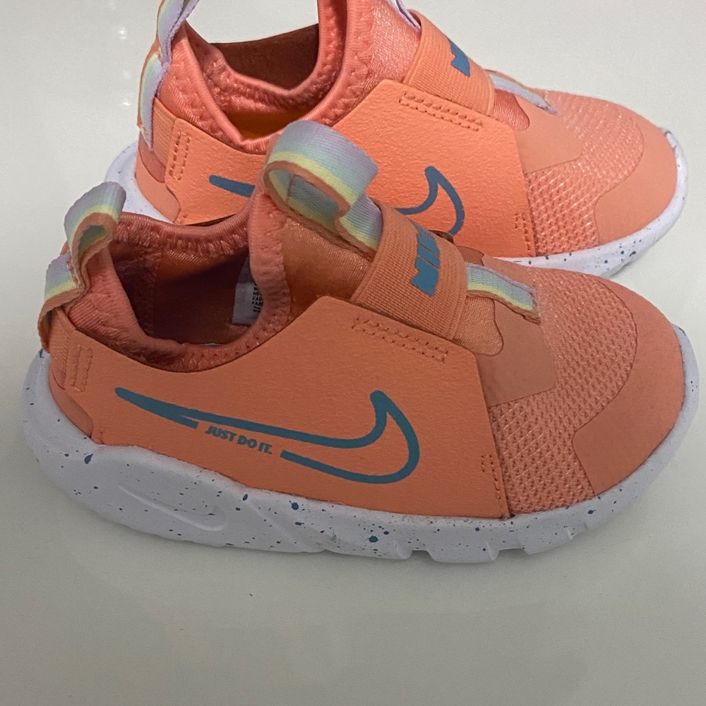Nike Kids Coral and Blue Sneakers
